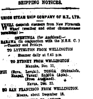 Page 2 Advertisements Column 1 (Taranaki Daily News 8-12-1919)