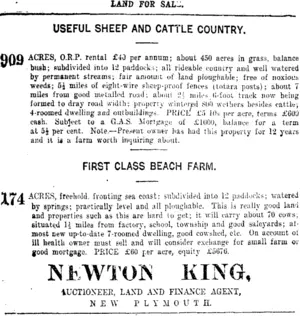 Page 3 Advertisements Column 1 (Taranaki Daily News 6-1-1920)