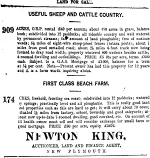 Page 3 Advertisements Column 1 (Taranaki Daily News 15-1-1920)