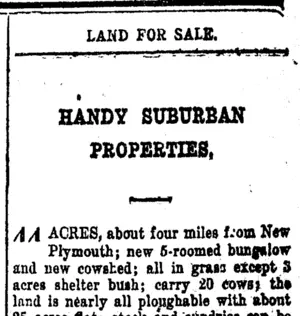 Page 1 Advertisements Column 8 (Taranaki Daily News 15-1-1920)