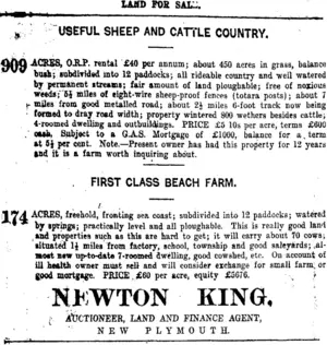 Page 11 Advertisements Column 1 (Taranaki Daily News 17-1-1920)