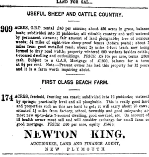 Page 11 Advertisements Column 1 (Taranaki Daily News 10-1-1920)