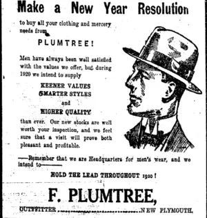 Page 2 Advertisements Column 2 (Taranaki Daily News 17-2-1920)