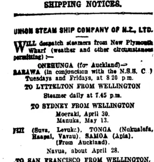Page 2 Advertisements Column 1 (Taranaki Daily News 5-5-1920)