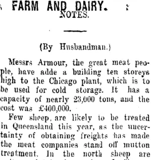 FARM AND DAIRY. (Taranaki Daily News 13-11-1920)