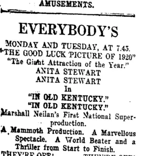 Page 1 Advertisements Column 1 (Taranaki Daily News 29-11-1920)