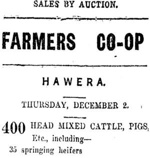 Page 8 Advertisements Column 7 (Taranaki Daily News 1-12-1920)