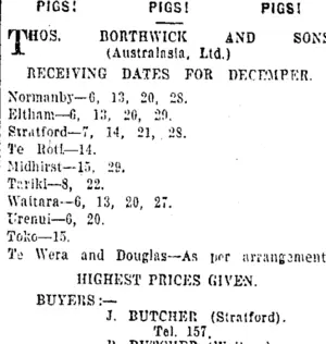 Page 2 Advertisements Column 5 (Taranaki Daily News 14-12-1920)