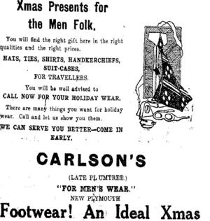 Page 2 Advertisements Column 2 (Taranaki Daily News 17-12-1920)