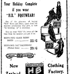 Page 3 Advertisements Column 5 (Taranaki Daily News 10-12-1920)