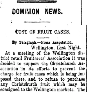 DOMINION NEWS. (Taranaki Daily News 10-12-1920)