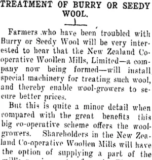 Page 6 Advertisements Column 3 (Taranaki Daily News 10-12-1920)
