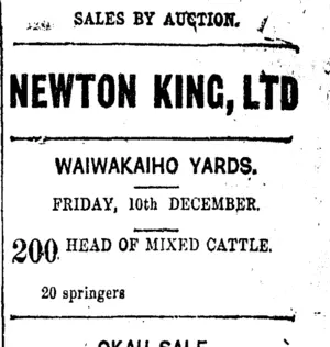 Page 8 Advertisements Column 5 (Taranaki Daily News 10-12-1920)