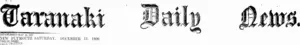 Masthead (Taranaki Daily News 11-12-1920)