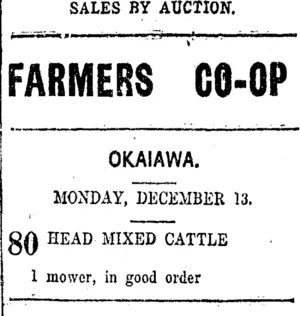 Page 8 Advertisements Column 5 (Taranaki Daily News 11-12-1920)