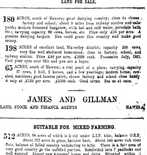 Page 7 Advertisements Column 7 (Taranaki Daily News 13-12-1920)