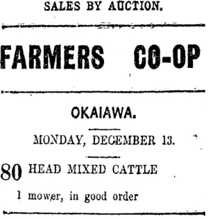 Page 8 Advertisements Column 4 (Taranaki Daily News 13-12-1920)