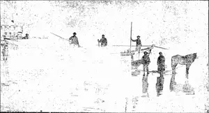 OLD STYLE EMBARKING AND DISEMBARKING PASSENGERS AND CARGO AT NEW PLYMOUTH. (Taranaki Herald, 02 July 1891)