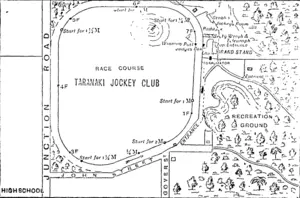 PLAN OF NEW3PLYMOUTH RACECOURSE. (Taranaki Herald, 02 July 1891)