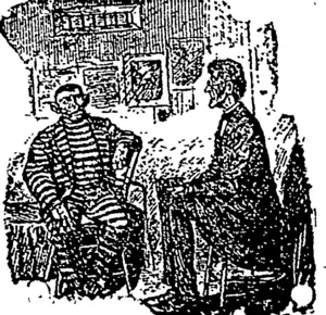 Prison Missionary: "My poor fellow, ���what are you in here for ?"  Prisoner : "For not havin' enough political influence to git me out." -, (Taranaki Herald, 28 February 1891)
