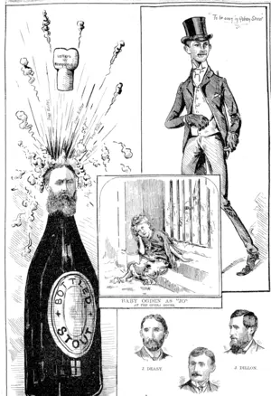 BABY OGDE.F AS "JO"  AT THE OPERA HOUSE.,  I ""' '"" '"  J. DILLON.  SJR T. H. G. ESMONDB, BART.  SIR ROBERT STOUT IN PRIVATE LIFE. (Observer, 01 June 1889)