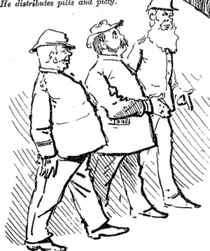 The holy man in tie hands of the enemy. (Observer, 03 May 1890)