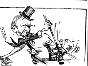 be, A wanton Minuter, with one stroke of his Hooligan pen threatens to stab the libertieslofflie people. ' (Observer, 27 September 1902)
