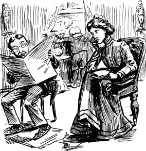 A>v,^ffJ��E CUBE.  Wife: You haven't used anjj ojthoie cigars I bought for you. Husband: No: Jam keep-ng them for Tommy tohen Af wants to learn  o smoke , . ��� .1 ' ��� ' ��� (Observer, 08 March 1902)