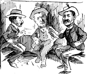 Apologise to me, Jimmy ; this is the Governor's carriage, and he is inside asleep. Good gracious ! This is an awkward position to put a man into." (Observer, 30 January 1904)