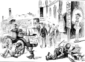 lown Clerky Wilson: Next, please, and come quietly, and be very, very careful what you say to the Commissioners. Oh~lam SO glad that it is not MY Department. (Observer, 30 January 1904)