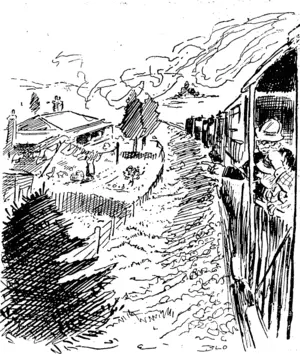 The Gag: Big wash out on the line f Where t The Wag: There! (Observer, 09 November 1918)