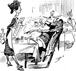 Waitress: Take the cheese away, sir I���Are you frightened of it ? Diner: Frightened? It's stealing my bread I (Observer, 04 October 1919)
