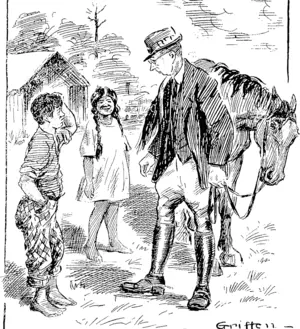 HE WASN'T SURE. Traveller (enquiring the way): "About ten miles is it? Would that be as the crow flies?" Maori Boy: "I tunno; might be as te fly crow; I tunno. (Observer, 13 December 1919)