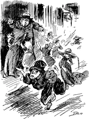 Chorus of Quy Fawkesers: Penny for the guy, mister? Carnysmith; Don't you dare ask me for that scarcest of commodities, children/ I'm doing my little bit for the bankers who are starving for pennies and threepennies. Go away ���' (Observer, 13 November 1920)