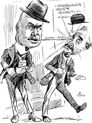 THE PURITY CHAMPION. Charley Bennett (late opponent Entrican,: You see, I had to be the mouthpiece to clear your moral vision, as nobody else would do it.���( Vide letter from C. H. Bennett on the Anzac Avenue deal.) (Observer, 27 November 1920)