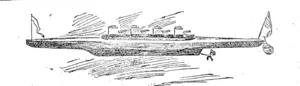 THE NEW BICYCLE BO��JT. ;  Bicycle boats of various forms are .multiplying very rapidly, and the above illustration shows one of the latest  and one which looks practical in every particular.���American Paper. ___�����, (Star, 18 September 1896)