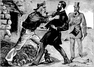 BIT THE liOBD ABOVE ME YOU ABE HE," IS WHAT HE SHOUTED. " TOTJ ABE OHABLBS MEBEDITH. (Tuapeka Times, 27 December 1884)