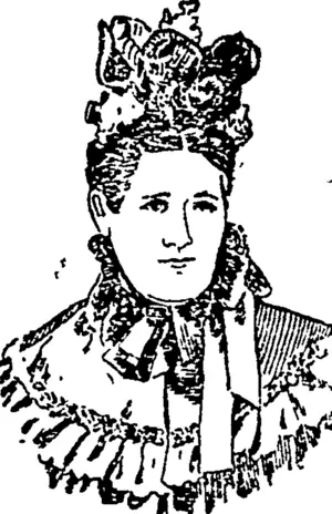 Matron Agnew  (Sketohed from a Photo.) (Tuapeka Times, 05 May 1900)