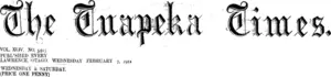 Masthead (Tuapeka Times 7-2-1912)