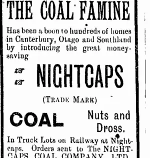Page 2 Advertisements Column 4 (Tuapeka Times 2-10-1912)