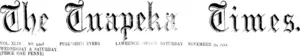 Masthead (Tuapeka Times 30-11-1912)