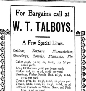 Page 2 Advertisements Column 4 (Tuapeka Times 15-7-1916)