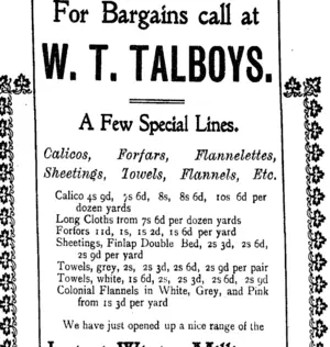 Page 2 Advertisements Column 5 (Tuapeka Times 5-8-1916)