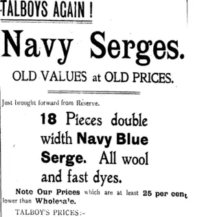 Page 2 Advertisements Column 5 (Tuapeka Times 1-6-1918)