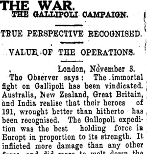 THE WAR. (Tuapeka Times 9-11-1918)