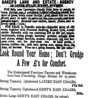 Page 1 Advertisements Column 6 (Tuapeka Times 14-12-1918)