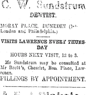 Page 2 Advertisements Column 5 (Tuapeka Times 16-6-1920)