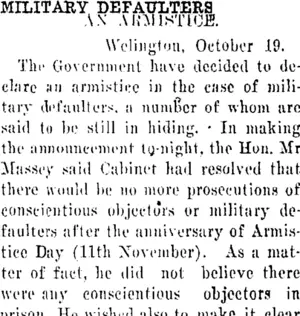 MILITARY DEFAULTERS. (Tuapeka Times 23-10-1920)