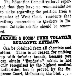 Page 3 Advertisements Column 2 (Tuapeka Times 23-10-1920)