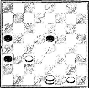WHITE.  White to play and win. (Wanganui Chronicle, 12 August 1892)